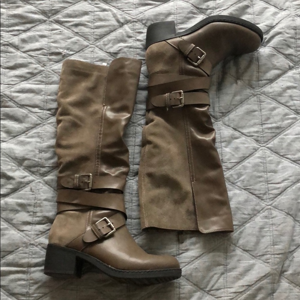 Tall Leather/Suede Boots
